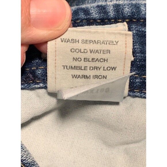 Bucke BKE Jeans Womens 30 Blue Crop Capri Stretch Casual Straight Distressed - Picture 8 of 15